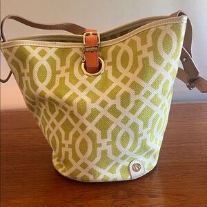 Spartina 449 Lime Geometric Shoulder Bag